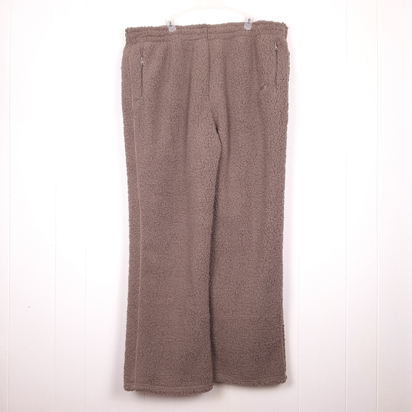 Skims Teddy High Pile Fleece Pants Desert clean girl loungewear straight brown - Picture 1 of 8